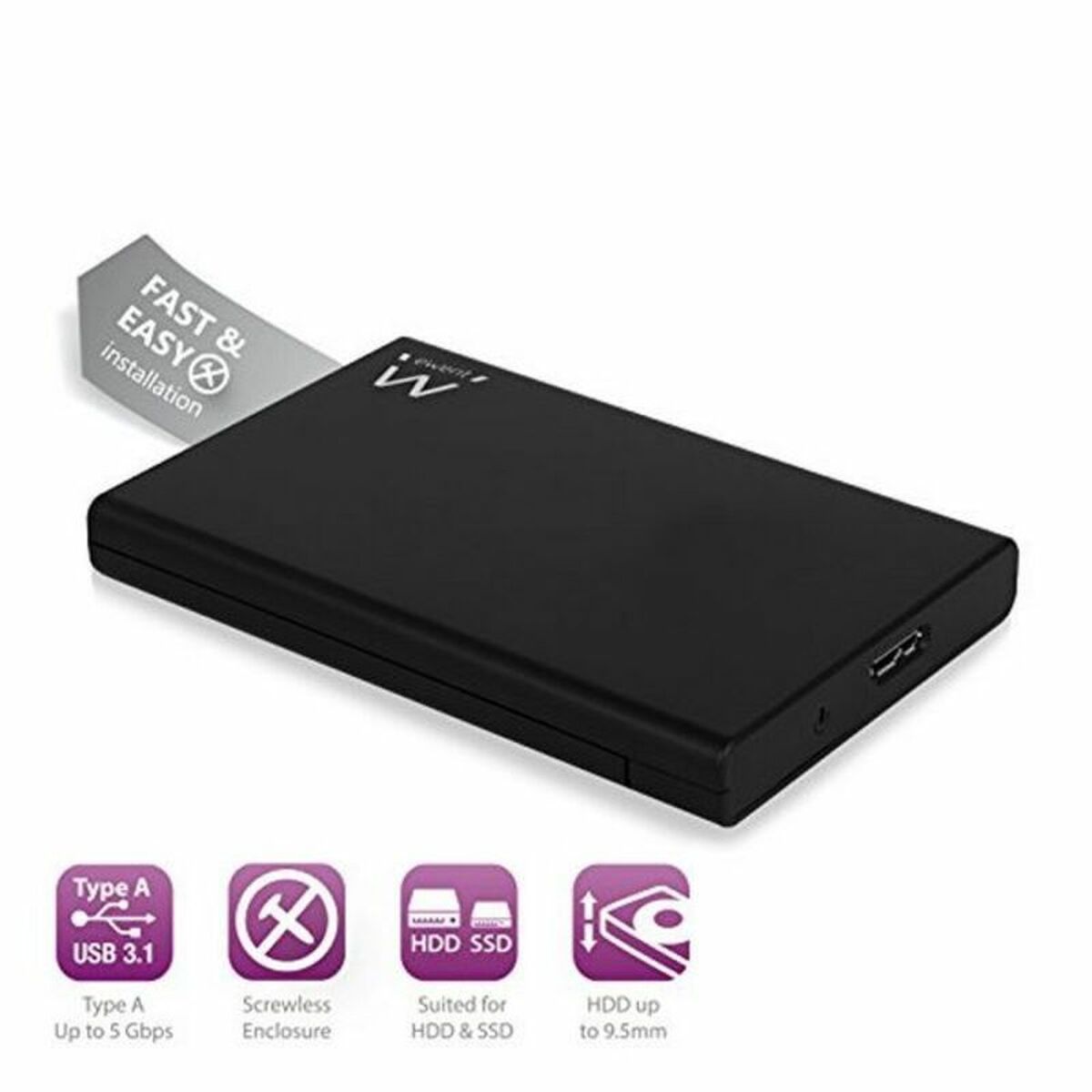 Scatola Esterna Ewent EW7044 2.5" HD/SSD USB 3.0